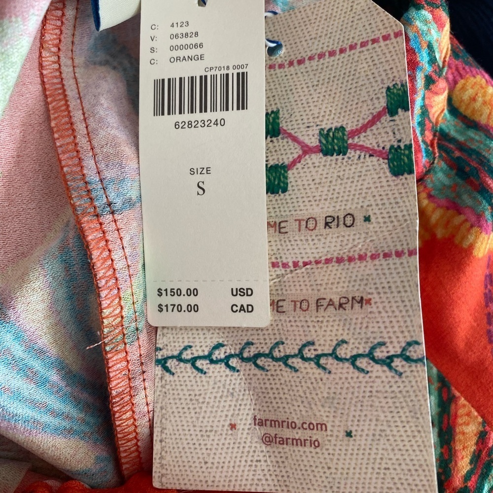 FARM RIO Birdie Wide-leg Pants In Orange - Picture 6 of 6